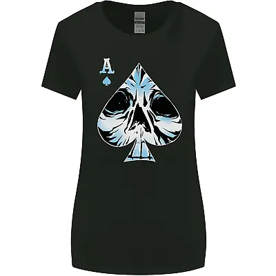 Buy Ace Of Spades Skull Womens Wider Cut T-Shirt • 8.75£