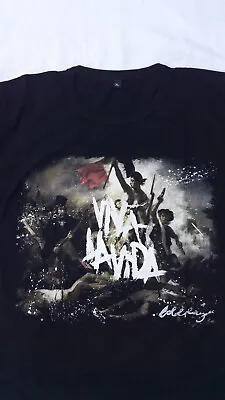 Buy T Shirt Coldplay Viva LaVida Tour Regular Fit                              Large • 5.99£