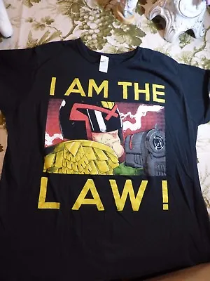 Buy NWOT Judge Dread  I Am The Law  T-Shirt Size Ladies 2XL Nerdblock Exclusive • 18.78£