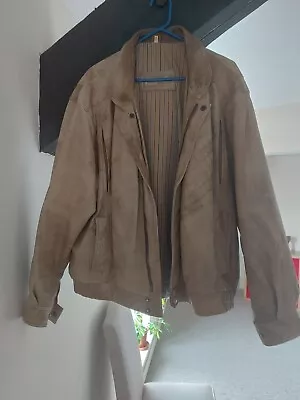 Buy Brown Leather Jacket Large Mens • 9.99£