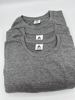 Buy Plain T Shirts Mens Medium Grey 3 Pack 100% Cotton Base Layer Basic Tee • 6.90£
