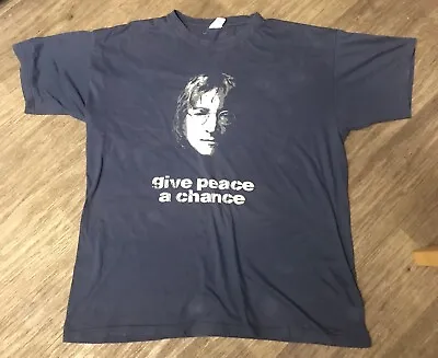 Buy John Lennon Give Peace A Chance T Shirt XL • 2.95£