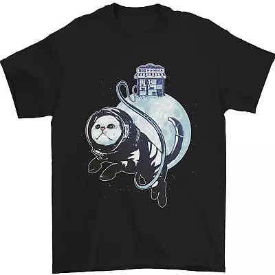Buy Space Astronaut Cat Funny Mens T-Shirt 100% Cotton • 9.48£