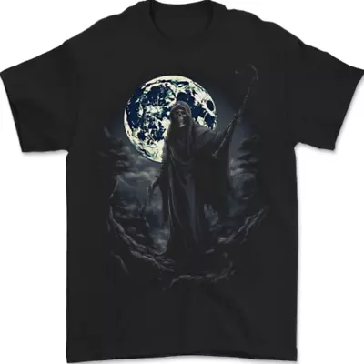 Buy Mystical Grim Reaper Skull Mens T-Shirt 100% Cotton • 8.49£