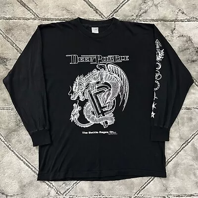 Buy Vintage 1993 Deep Purple Tour Band Promo T Shirt - XL Rock Single Stitch 90s LS • 139.95£