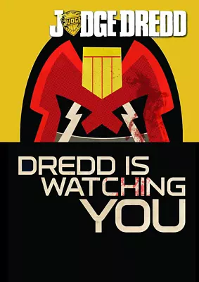 Buy  2000AD Comics Judge Dredd Is Watching You Iron On Tee T-shirt Transfer • 2.29£
