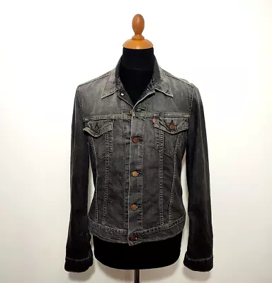 Buy Levis Women Jean Jacket 70590 Size L Gray Vintage Retro Grey Rock Cotton 90s 80s • 37.80£