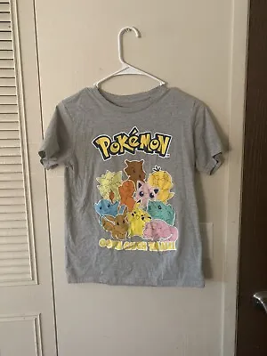 Buy Pokemon Graphic Print Youth Tshirt Size Large Multicolor Y2K • 4.34£