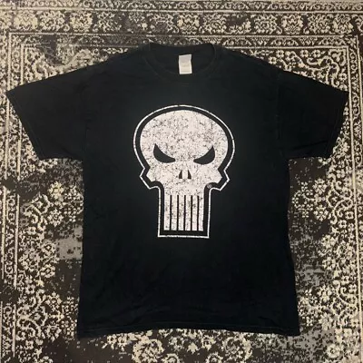 Buy Marvel Men’s T-shirt With Punisher Print Dated 2006 Size Large • 20£