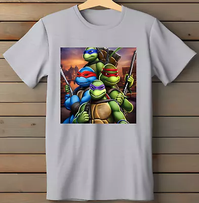Buy Ninja Turtles  Mens T-Shirt Movie Unisex Cotton Top Tee T Shirt S-3XL • 13.49£