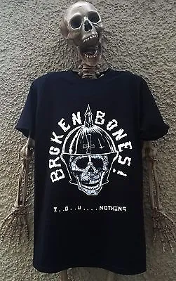 Buy BROKEN BONES T-SHIRT Discharge Disclose Exploited Gbh Street Punk Skate Skull • 16.99£