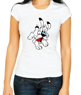 Buy Dogmatix Dog Asterix And Obelix,  W/B  Women's 3/4 Short Sleeve T-Shirt H511 • 9.98£