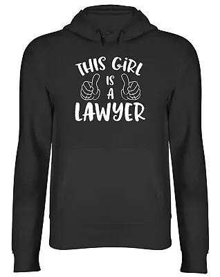 Buy This Girl Is A Lawyer Mens Womens Hooded Top Hoodie • 17.99£