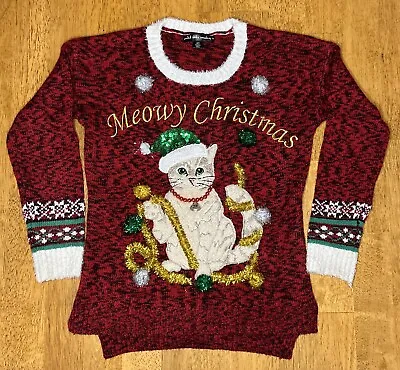 Buy United States Sweaters Women's Size Xs  Meowy Christmas  • 12.34£