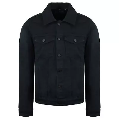 Buy Criminal Damage Black Denim Cotton Mens Cartel Jacket DCJB020 • 23.99£