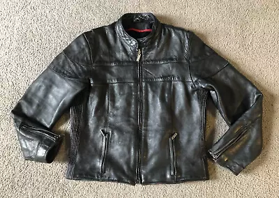 Buy Milwaukee Women's Distressed Black Leather Motorcycle Biker Jacket - Size XL • 48.04£