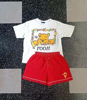Buy Vintage Winnie The Pooh Shorts And Graphic Tee Set 90s Disney Adult Merch • 37.80£