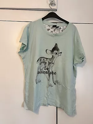 Buy Bambi T Shirt Womens XL Disney Blue • 4£