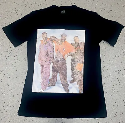 Buy Naughty By Nature Black Doubled Printed Band T-Shirt Size Small (2019) • 14.38£