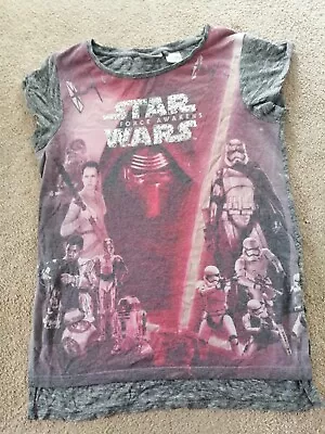 Buy Girls Next Star Wars T-shirt Age 12 Years~ Dipped Back • 3.99£