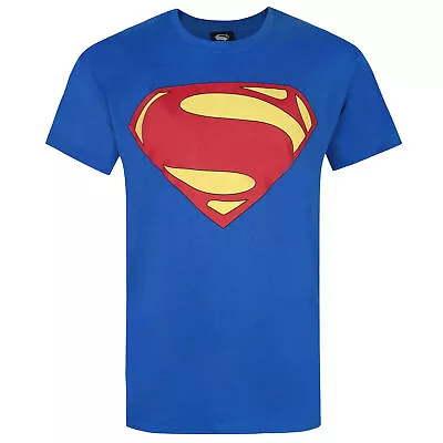 Buy Superman Mens Man Of Steel Logo T-Shirt NS4076 • 12.84£