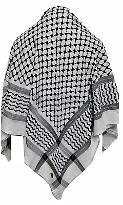 Buy Palestinian Arab Scarf Yasser Arafat Shemagh Saudi Men Head Cover Ghutrah • 9.99£