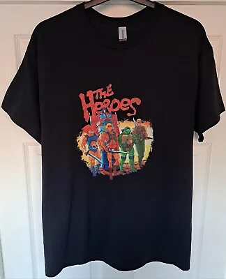 Buy Gildan 'The Heroes' Black T Shirt He-Man Lion-O Leonardo G.I. Joe Size L - NWOTs • 19£