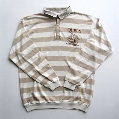Buy Queen Official Vintage Striped Sweatshirt Fan Club Sweatshirt Sweater • 95£