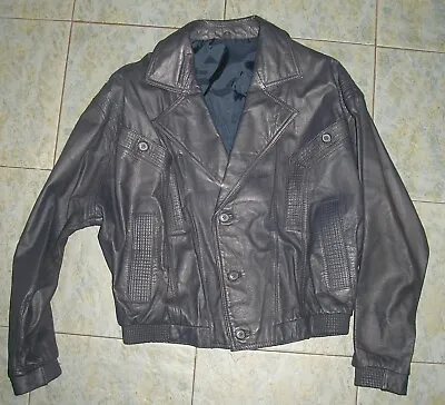 Buy Mens Small Size Short Leather Jacket • 14.49£