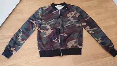 Buy Women's Instyle Camouflage Bomber Jacket S/M • 1.99£