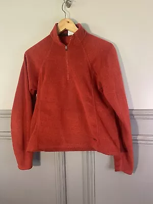 Buy Patagonia Fleece Womens UkM Capilene Pullover Jumper Vintage Burnt Orange CMY01 • 12£