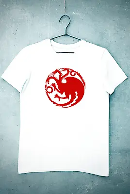 Buy House Of The Dragon Game Of Thrones Merch House Targaryen Tee T-shirt • 9.99£