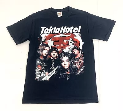 Buy Vintage Y2K TOKIO HOTEL Navy Blue T-Shirt Band Punk Rock Music Tee Size Small • 19.99£