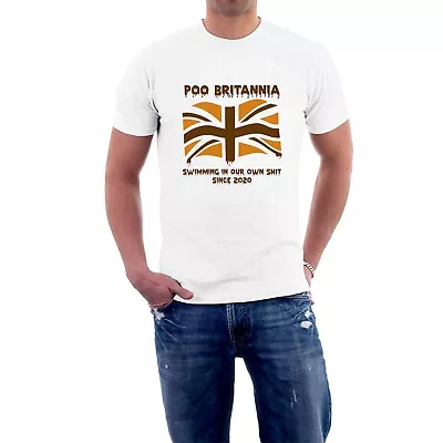 Buy Poo Britannia T-shirt Protest Water Pollution Sewage Tee Sillytees • 14£