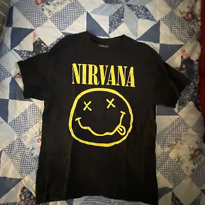 Buy Nirvana Stoned Dead Smiley Face T-Shirts Medium Never Worn • 9.80£