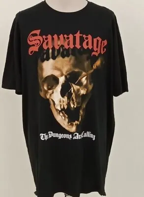 Buy Savatage The Dungeons Are Calling Black T-Shirt Unisex XXL 2XL Heavy Metal Music • 13.99£
