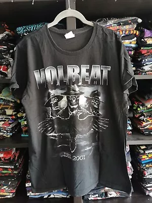 Buy Volbeat 2001 Band Concert T Black Skeltons Sz Medium • 20£