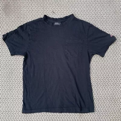 Buy Vintage VTG Black Plain Dickies Pocket Tee Y2K Graphic T Shirt T-Shirt Tee Black • 10£