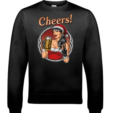 Buy Sexy Santa Mens Funny Christmas Sweatshirt Secret Santa Xmas Beer Humour Jumper • 20.99£