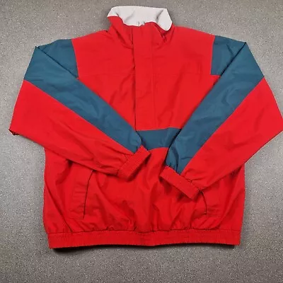 Buy Eddi Bauer Jacket Mens Extra Large Red Goretex Windbreaker Smock Pullover Trek • 29£