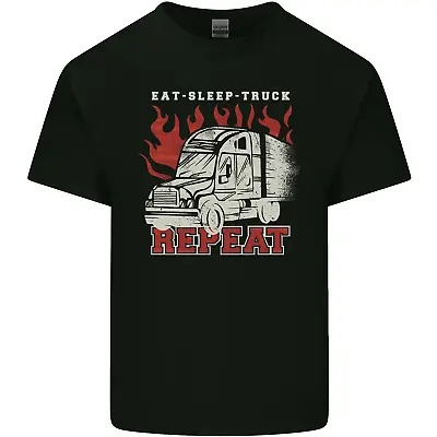 Buy Lorry Driver Eat Sleep Truck Trucker Mens Cotton T-Shirt Tee Top • 10.98£