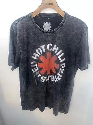 Buy Red Hot Chili Peppers T Shirt Classic Asterisk Logo Official Next Grey Graffiti • 11.99£