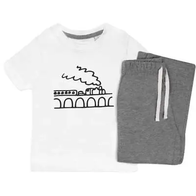 Buy 'Train Bridge' Kids Nightwear / Pyjama Set (KP017790) • 14.99£