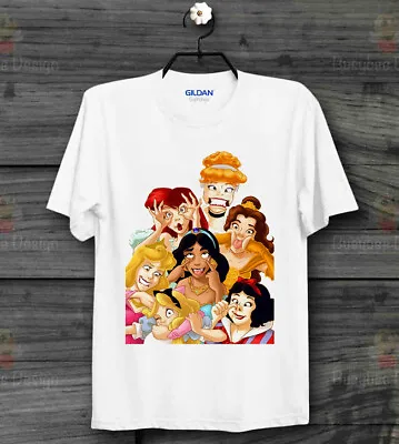 Buy Cool Funny Disney All Characters All Belle Snow Cinderella Princess T Shirt B303 • 7.99£