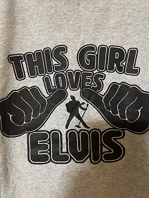 Buy This Girl Loves Elvis T-shirt XL • 10£