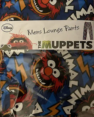 Buy Mens Disney Lounge Pants, The Muppets Animal, The Frenzied Monster Size Medium • 14£