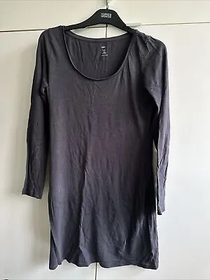 Buy H&M Grey Longsleeve Lol Scoopneck T-Shirts Organic Cotton Size M • 3.99£