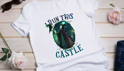Buy Villain T Shirt For Her Run This Castle Gift For Her White Cotton Top Evil Uk • 9.49£