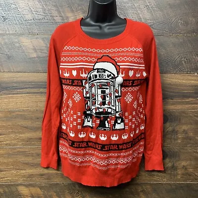 Buy Womens Star Wars  Ugly Christmas Sweater Size Medium Star Wars R2D2  • 18.85£