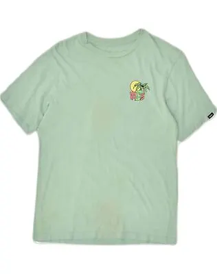 Buy VANS Womens Graphic T-Shirt Top UK 10/12 Medium Green Cotton AI13 • 9.43£